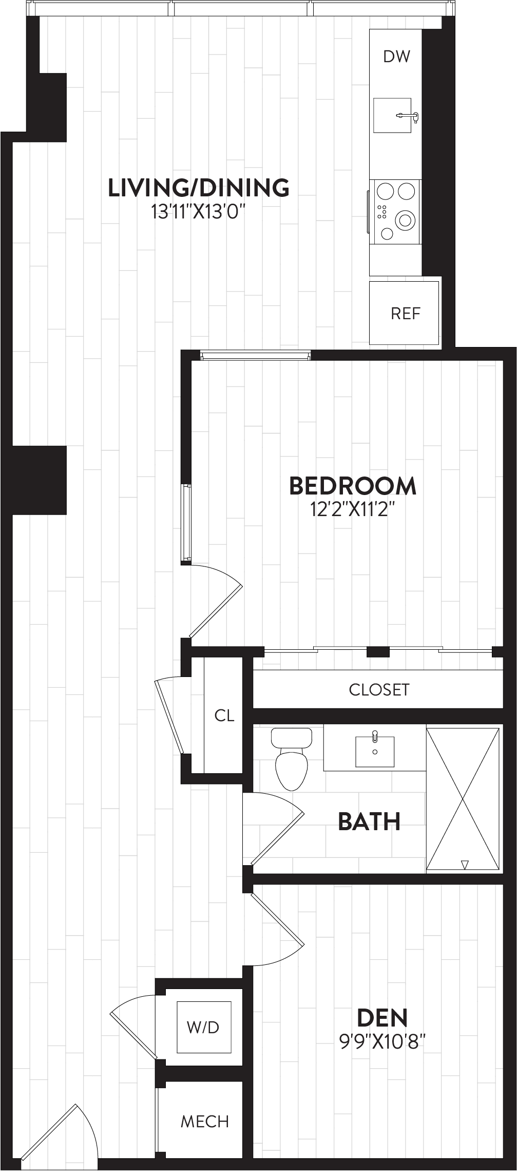 Floor Plan Image of Apartment Apt 1004A